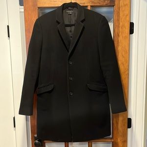 Men’s Black Theory Wool Coat - Size Large